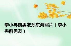 李小冉前男友孙东海照片（李小冉前男友）