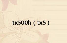 tx500h（tx5）