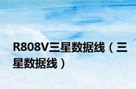 R808V三星数据线（三星数据线）