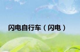 闪电自行车（闪电）