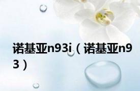 诺基亚n93i（诺基亚n93）