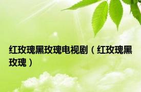 红玫瑰黑玫瑰电视剧（红玫瑰黑玫瑰）