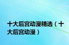 十大后宫动漫精选（十大后宫动漫）
