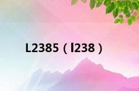 L2385（l238）