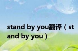 stand by you翻译（stand by you）