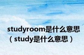 studyroom是什么意思（study是什么意思）