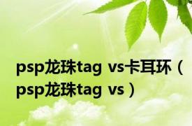 psp龙珠tag vs卡耳环（psp龙珠tag vs）