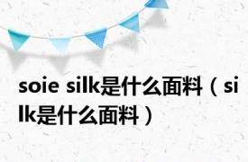 soie silk是什么面料（silk是什么面料）