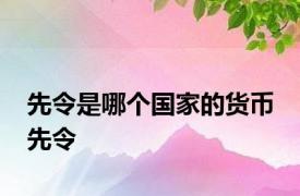 先令是哪个国家的货币 先令 