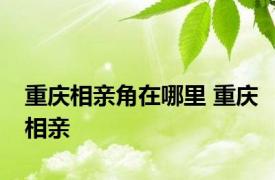重庆相亲角在哪里 重庆相亲 