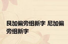 艮加偏旁组新字 尼加偏旁组新字 