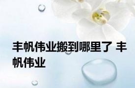 丰帆伟业搬到哪里了 丰帆伟业 