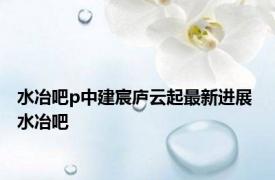 水冶吧p中建宸庐云起最新进展 水冶吧 