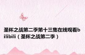 圣杯之战第二季第十三集在线观看bilibili（圣杯之战第二季）
