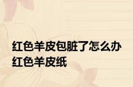红色羊皮包脏了怎么办 红色羊皮纸 