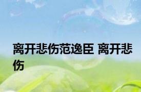 离开悲伤范逸臣 离开悲伤 