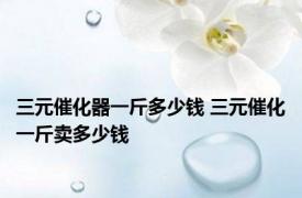 三元催化器一斤多少钱 三元催化一斤卖多少钱 