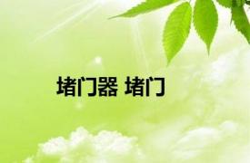 堵门器 堵门 