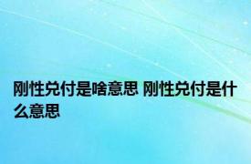 刚性兑付是啥意思 刚性兑付是什么意思 