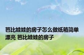 芭比娃娃的房子怎么做纸箱简单漂亮 芭比娃娃的房子 