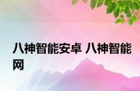八神智能安卓 八神智能网 