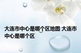 大连市中心是哪个区地图 大连市中心是哪个区 