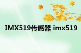 IMX519传感器 imx519 