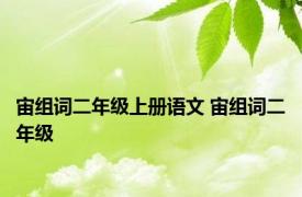 宙组词二年级上册语文 宙组词二年级 