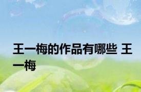 王一梅的作品有哪些 王一梅 