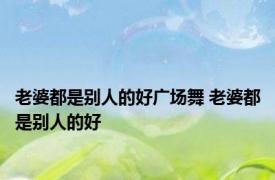 老婆都是别人的好广场舞 老婆都是别人的好 