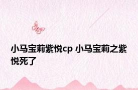 小马宝莉紫悦cp 小马宝莉之紫悦死了 
