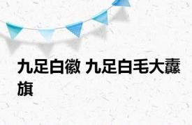 九足白徽 九足白毛大纛旗 