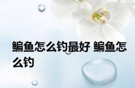 鳊鱼怎么钓最好 鳊鱼怎么钓 