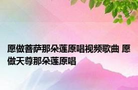 愿做菩萨那朵莲原唱视频歌曲 愿做天尊那朵莲原唱 