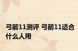 弓箭11测评 弓箭11适合什么人用 
