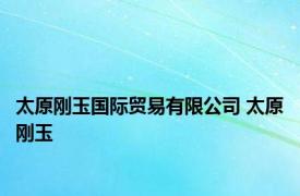 太原刚玉国际贸易有限公司 太原刚玉 
