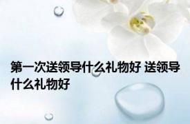 第一次送领导什么礼物好 送领导什么礼物好 