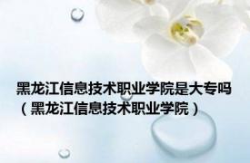 黑龙江信息技术职业学院是大专吗（黑龙江信息技术职业学院）