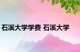 石溪大学学费 石溪大学 