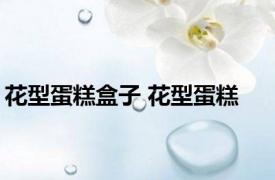 花型蛋糕盒子 花型蛋糕 
