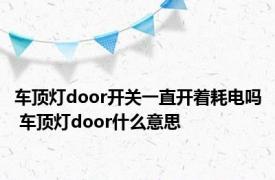 车顶灯door开关一直开着耗电吗 车顶灯door什么意思 