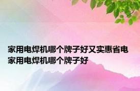 家用电焊机哪个牌子好又实惠省电 家用电焊机哪个牌子好 