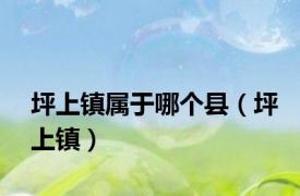 坪上镇属于哪个县（坪上镇）