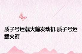 质子号运载火箭发动机 质子号运载火箭 
