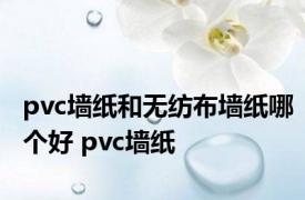 pvc墙纸和无纺布墙纸哪个好 pvc墙纸 