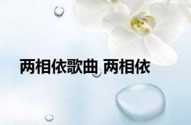 两相依歌曲 两相依 