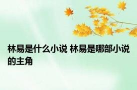 林易是什么小说 林易是哪部小说的主角 