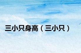 三小只身高（三小只）