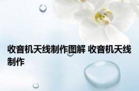 收音机天线制作图解 收音机天线制作 