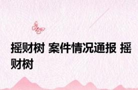 摇财树 案件情况通报 摇财树 